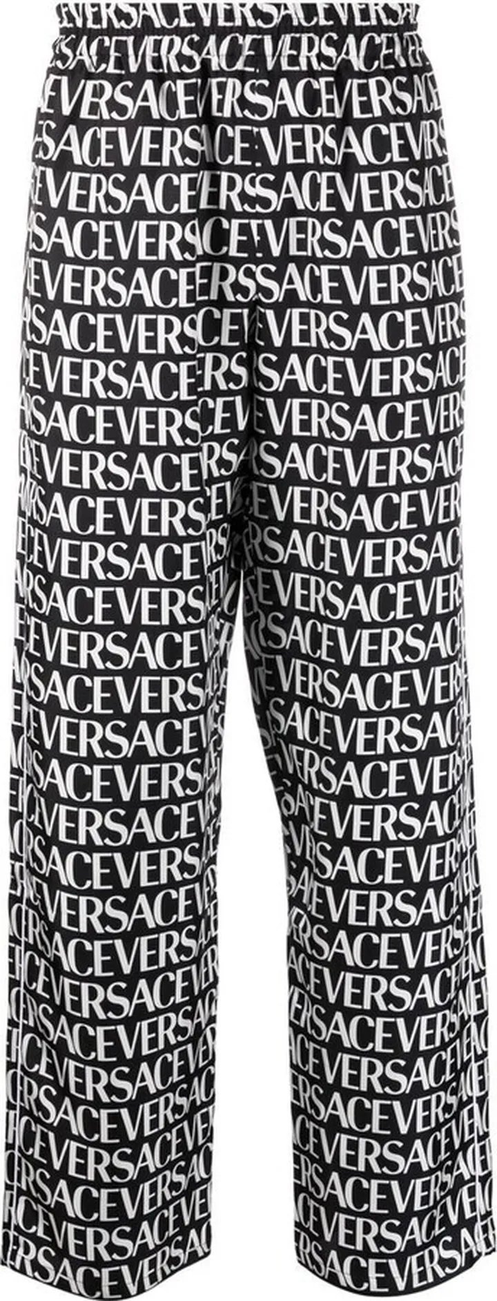 Logo-Print Silk Trousers