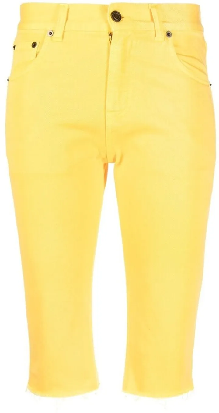 Knee-Length Denim Shorts