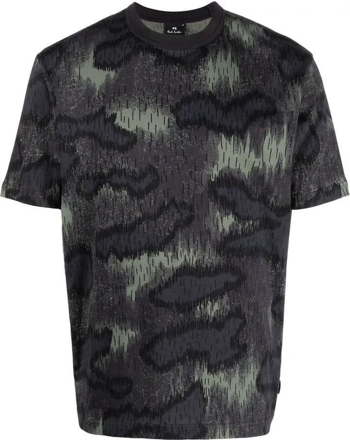 abstract pattern print T-shirt