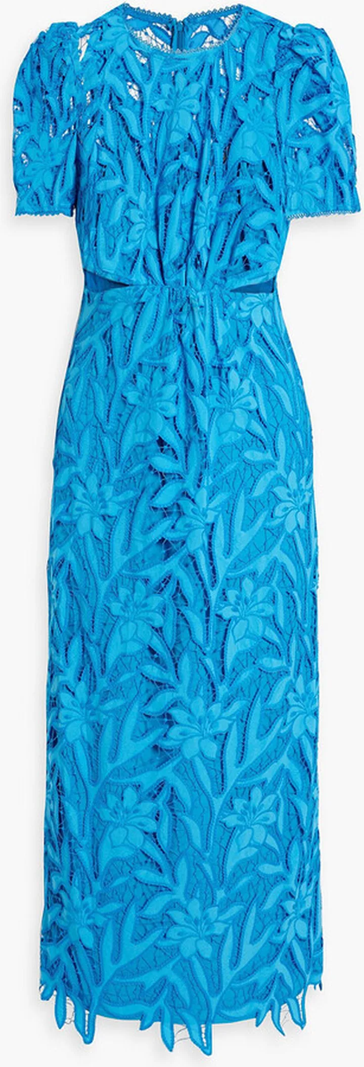 Cutout guipure lace midi dress