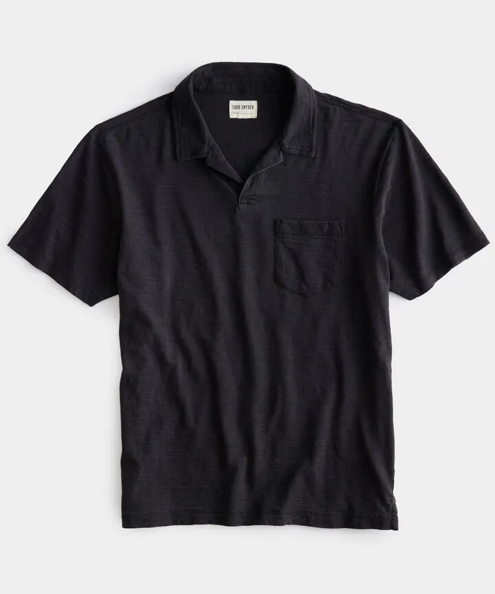 Indigo Montauk Polo In Black Indigo