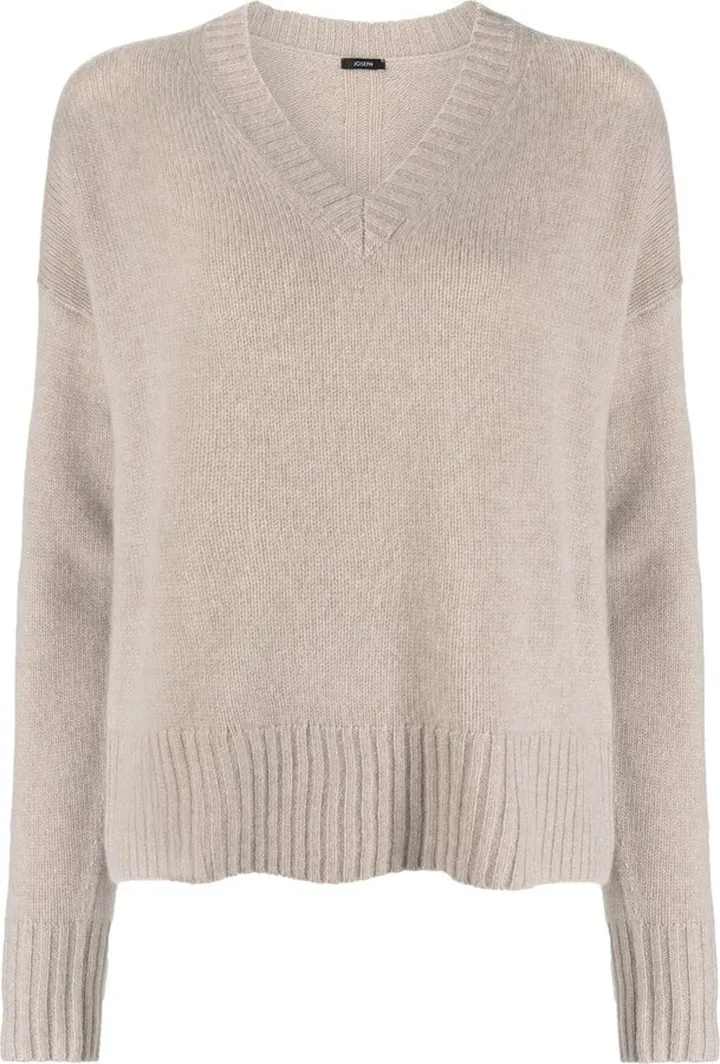 V-neck cashmere sweater