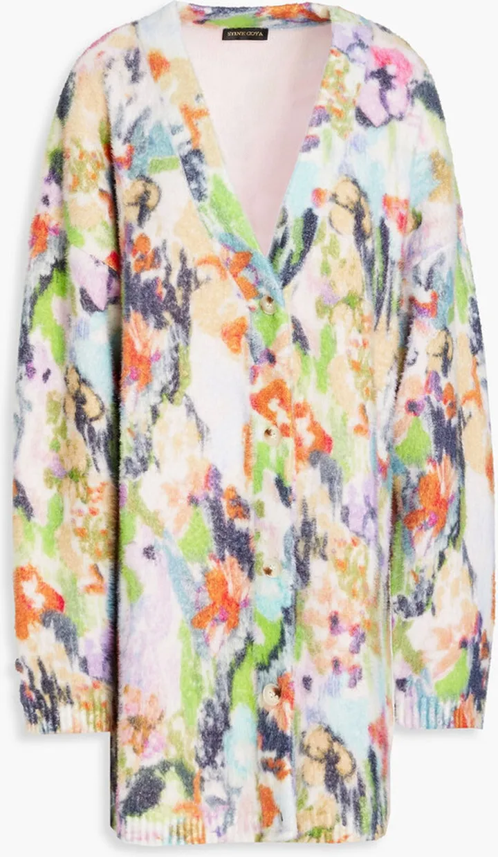 Vega oversized brushed knitted cardigan