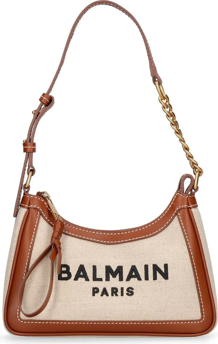B-army canvas & leather shoulder bag