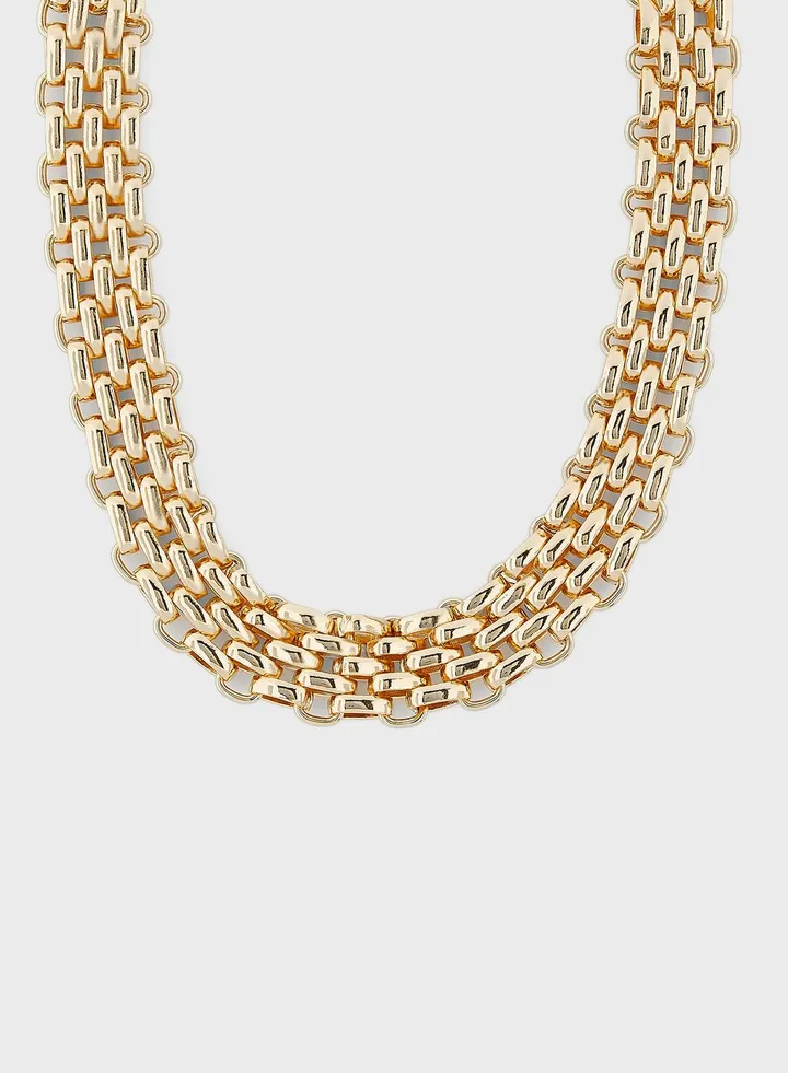 Chunky Chain Choker Necklace
