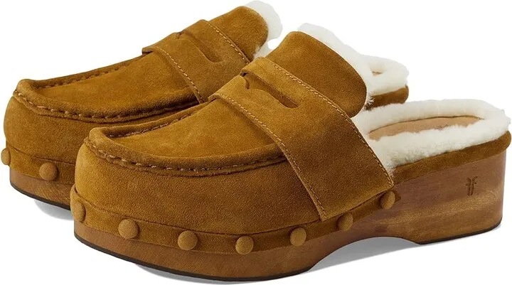 Frye Melody Shearling (Walnut) Women's Shoes
