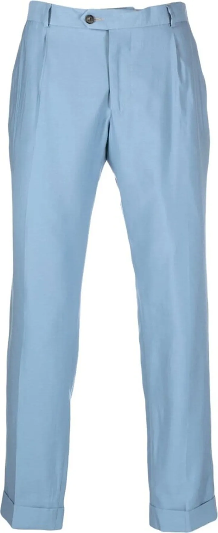 Pressed-Crease Straight-Leg Tailored Trousers