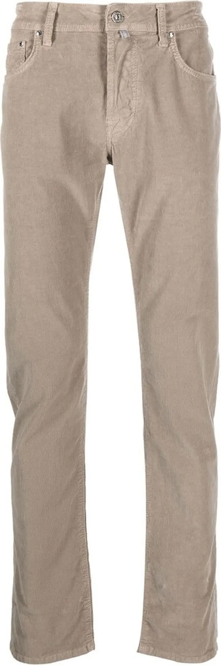 Skinny-Cut Logo-Patch Trousers