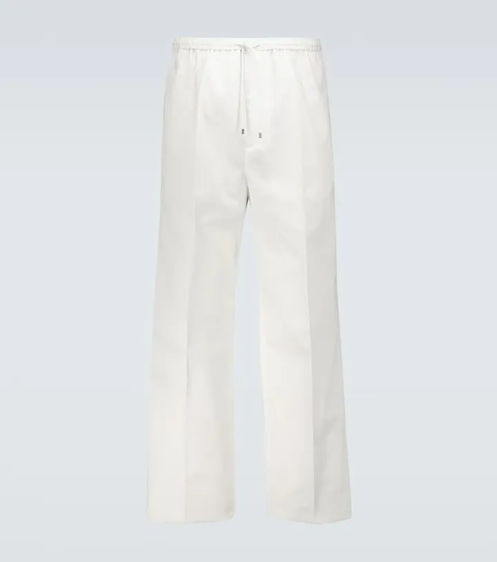 Valentino wide-leg cotton pants