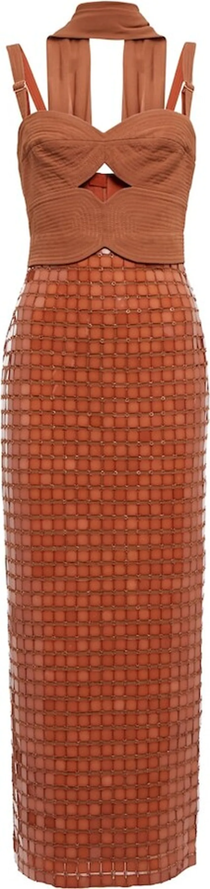 Convertible embellished maxi dress