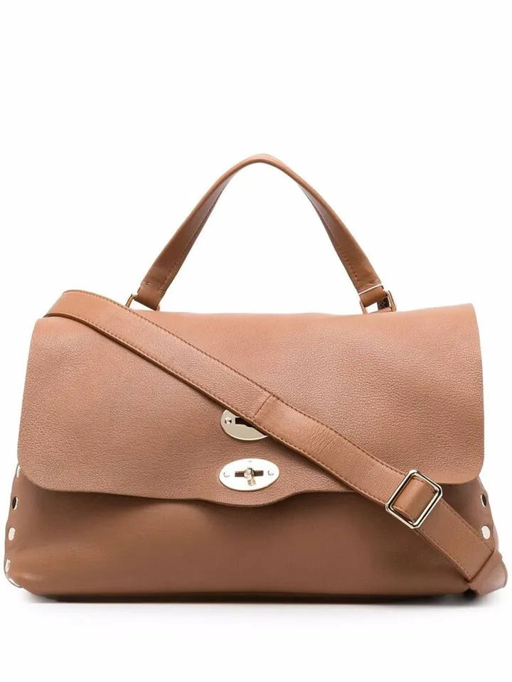Pebbled-Leather Tote Bag