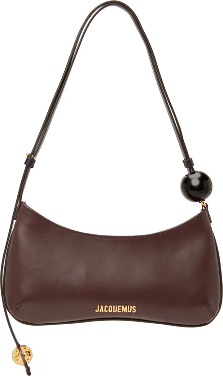 Jacquemus Brown Le Raphia 'Le Bisou Perle' Bag
