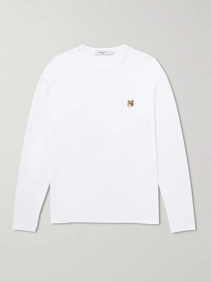 Logo-Appliquéd Cotton-Jersey T-Shirt