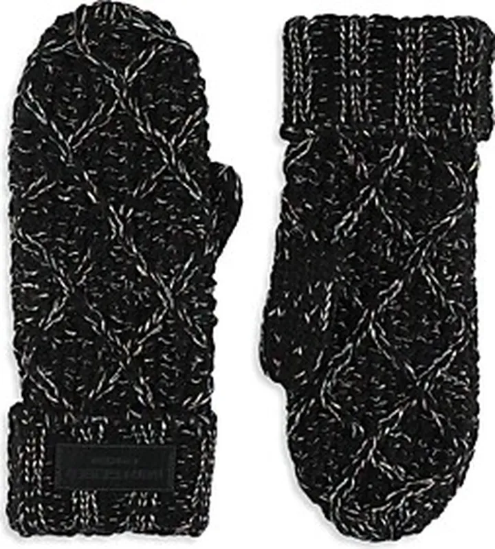 Kurt Geiger London Metallic Cable Knit Mittens