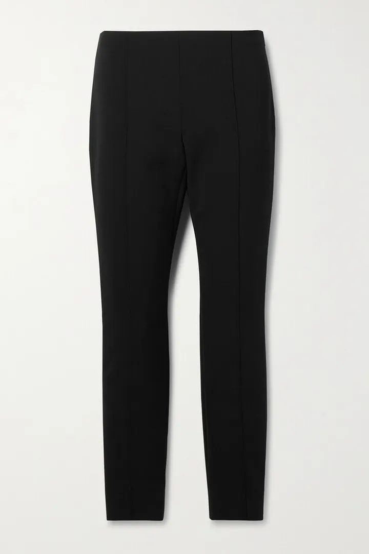 The Row - Koss Stretch-wool Skinny Pants - Black