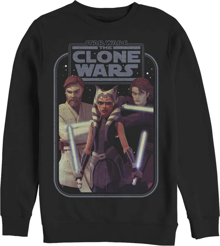 Men's Star Wars: The Clone Wars Clone Wars Jedi Warriors Sweatshirt - Black - Small