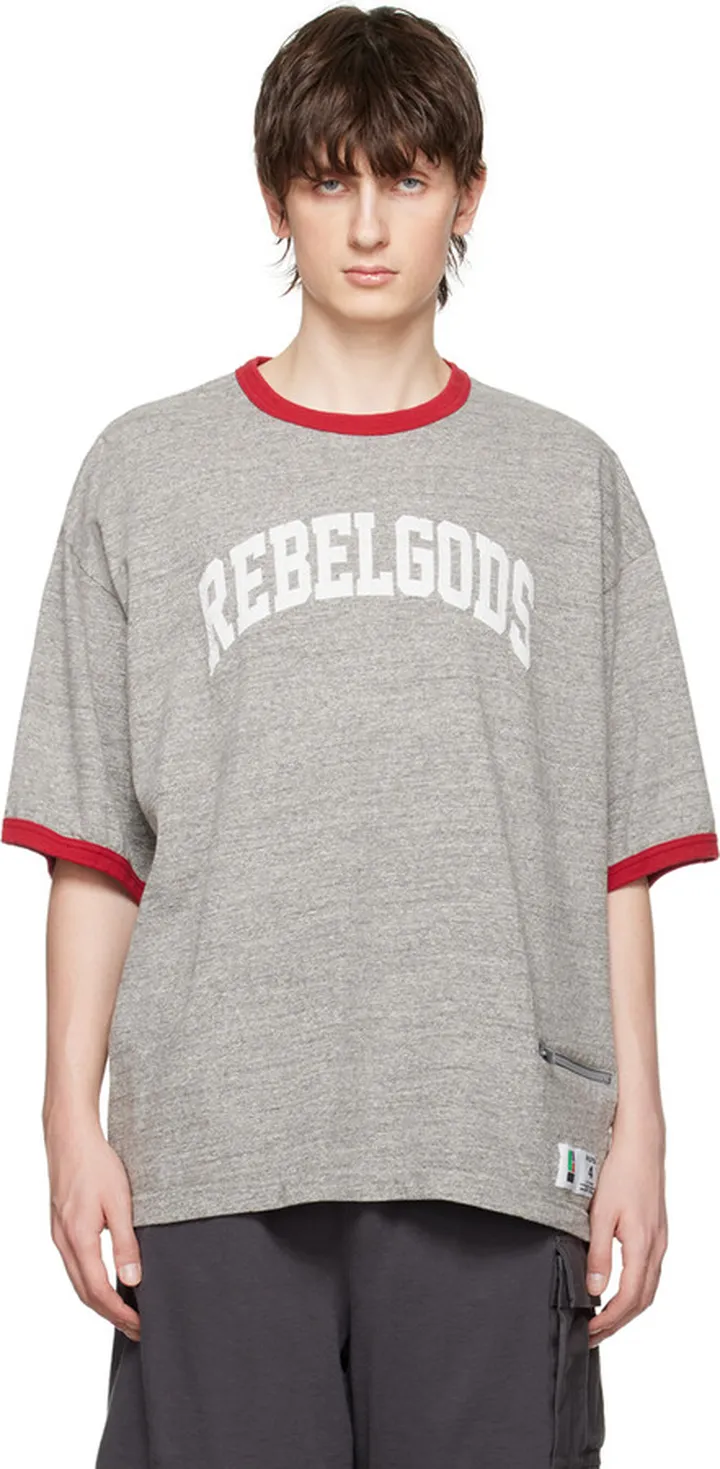 UNDERCOVER Gray Appliqué T-Shirt