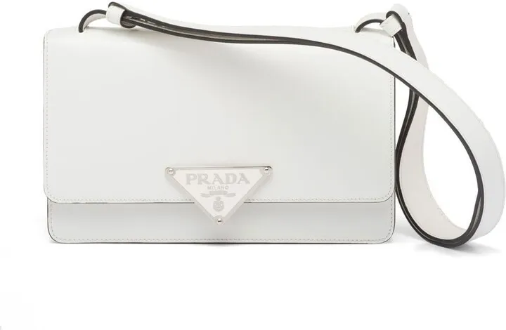 Emblème brushed-leather bag