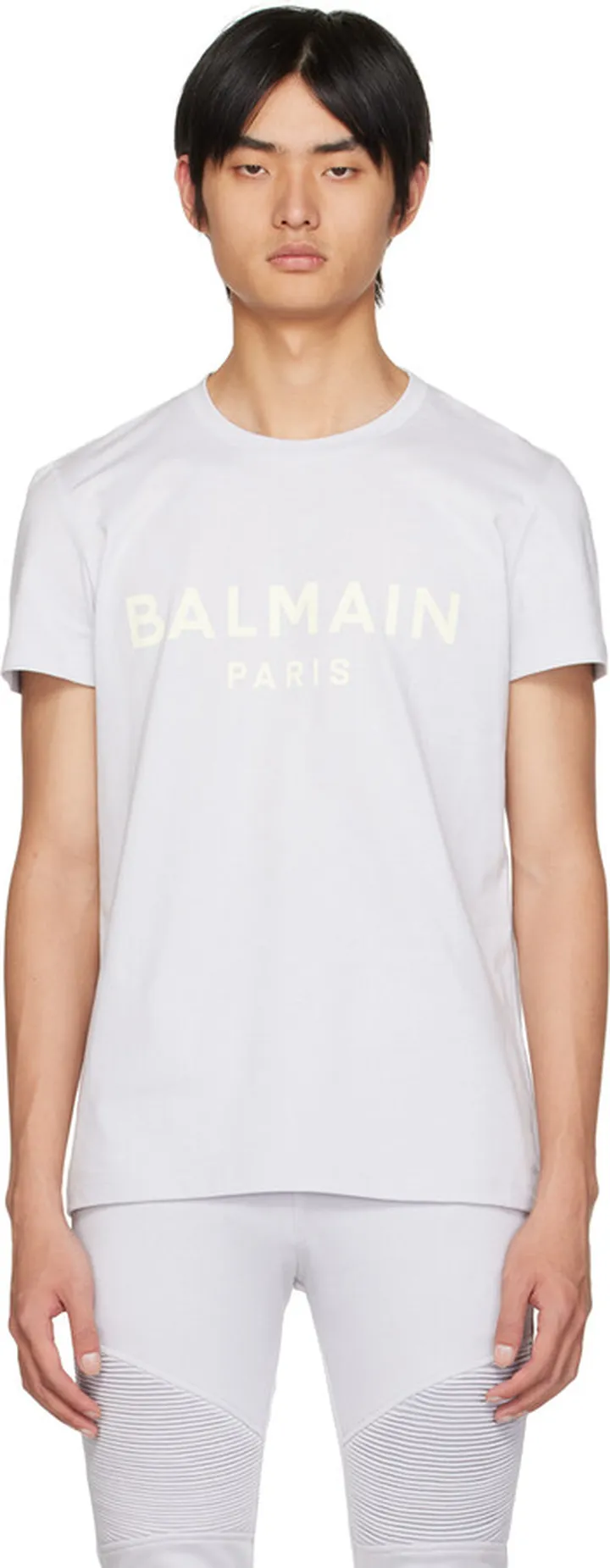 Balmain Blue Printed T-Shirt