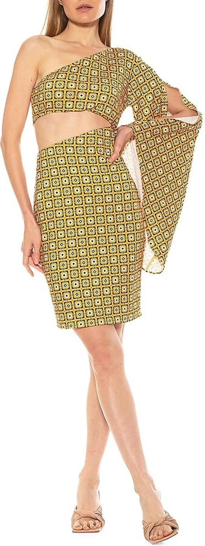 Reese Cutout One-Shoulder Dress