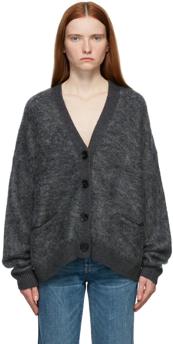 Acne Studios Grey Rives Mohair Cardigan