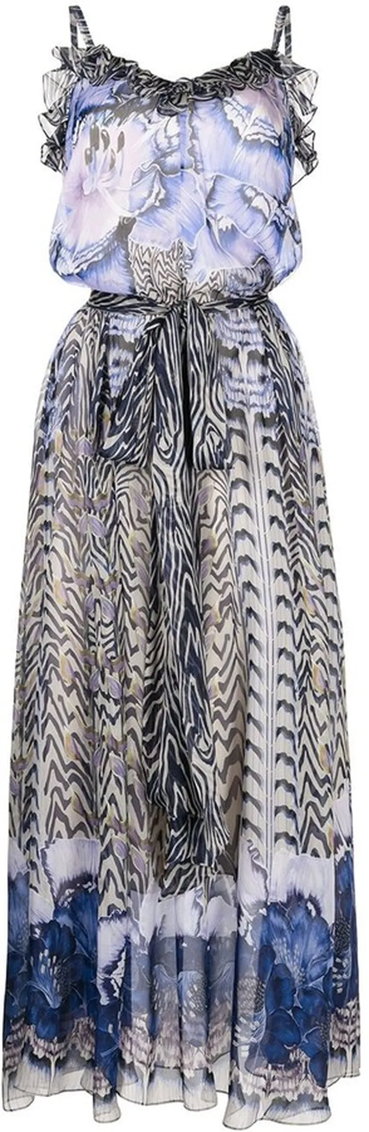 Liana printed long dress