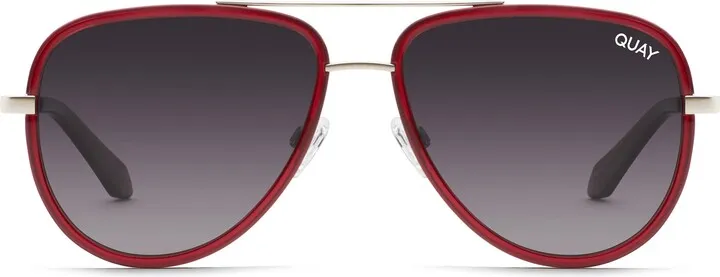 All In 49mm Mini Aviator Polarized Gradient Sunglasses
