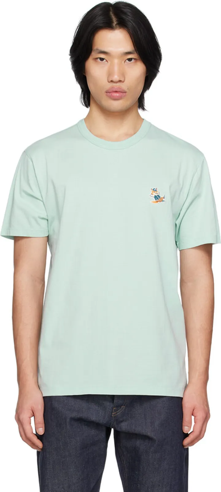 Maison Kitsuné Blue Dressed Fox T-Shirt