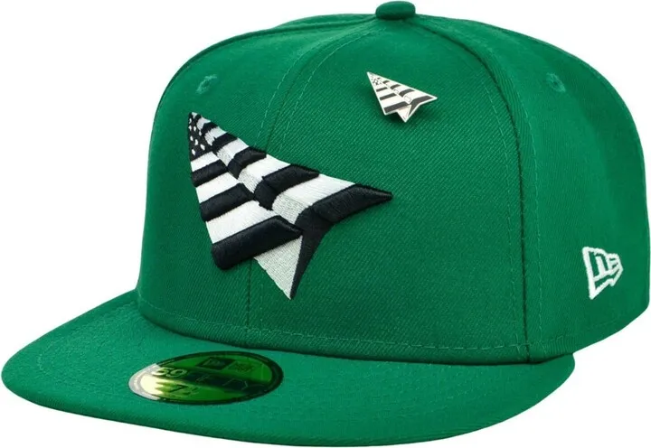 Men's New Era Kelly Green Paper Planes 59FIFTY Logo Fitted Hat