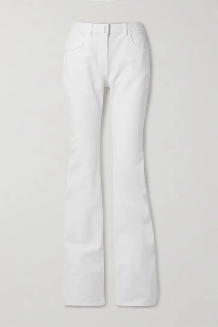 Givenchy - High-rise Bootcut Jeans - White