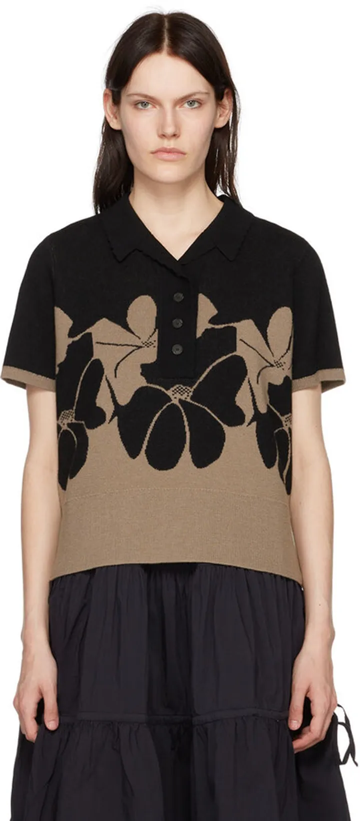 YMC Black & Brown Gordon Polo