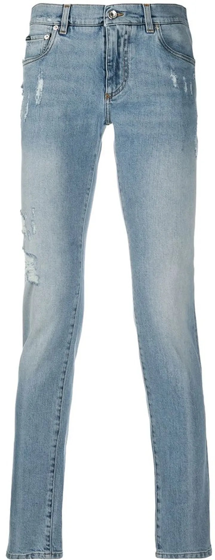 Distressed Slim-Fit Jeans