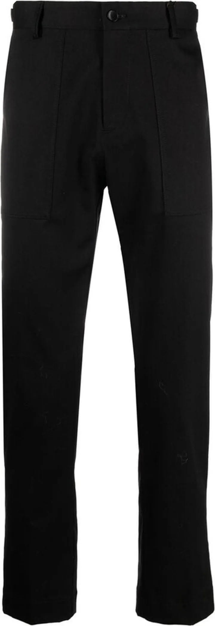 Slim-Cut Cotton Trousers