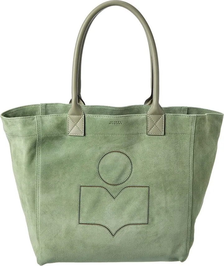 Isabel Marant Yenky Small Suede & Leather Tote