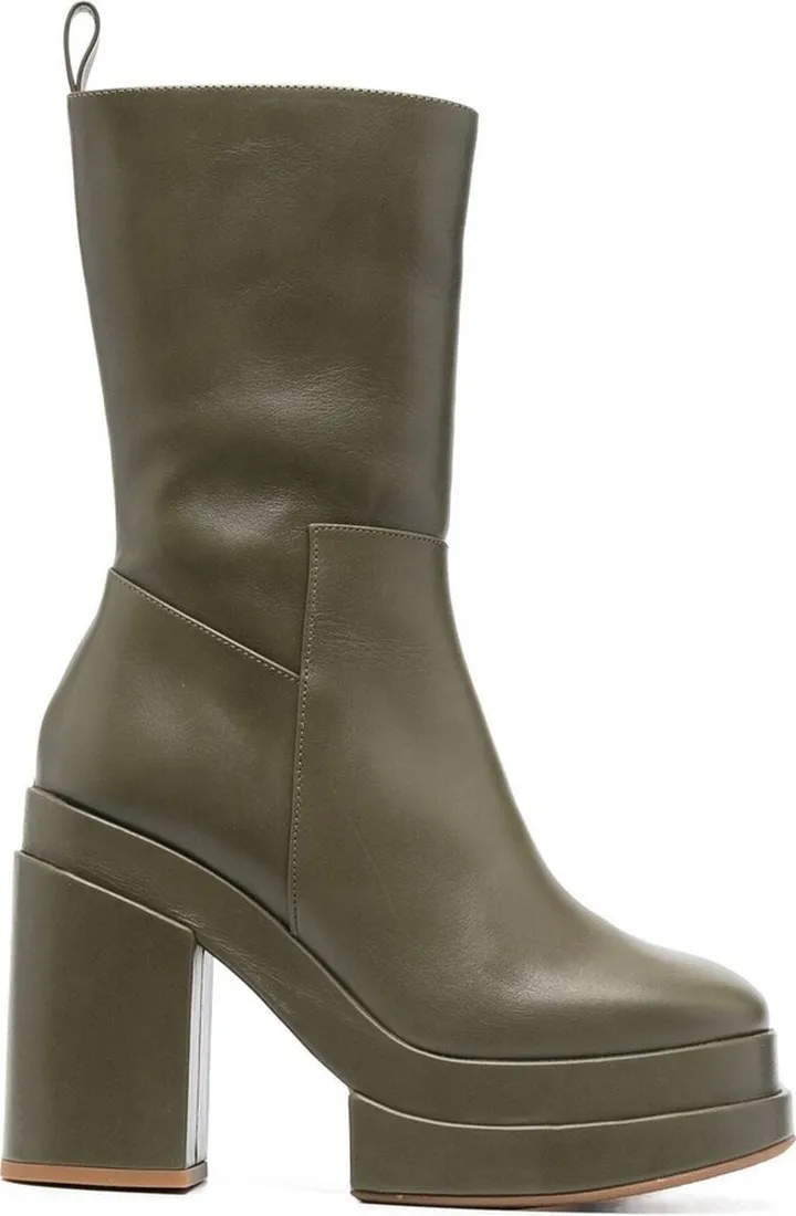 120mm Leather Boots