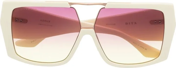 Double Gradient-Lenses Square-Frame Sunglasses
