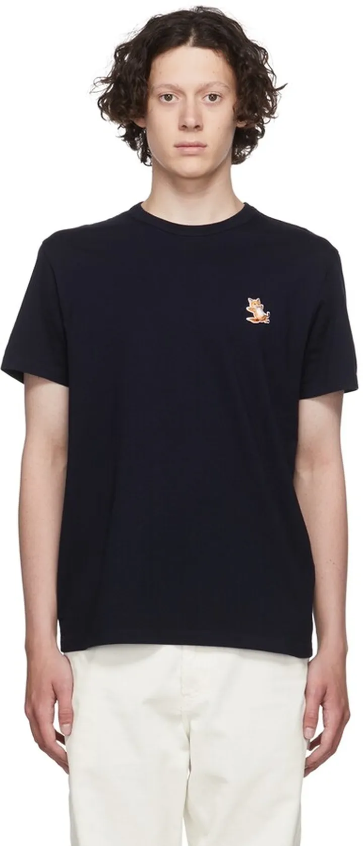 Maison Kitsuné Navy Chillax Fox T-Shirt