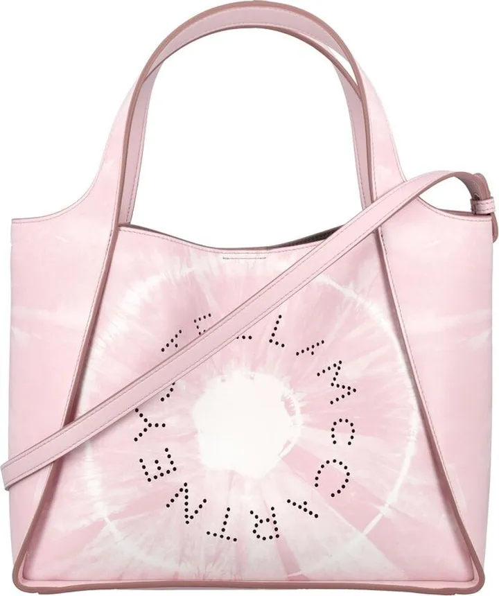 Stella McCartney Printed Logo Perforated Tote Bag