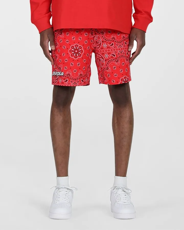 Men's Bandana-Print Shorts