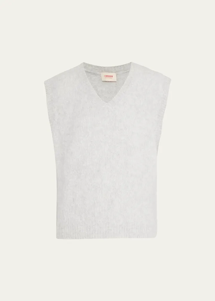 Mohair V-Neck Sweater Vest