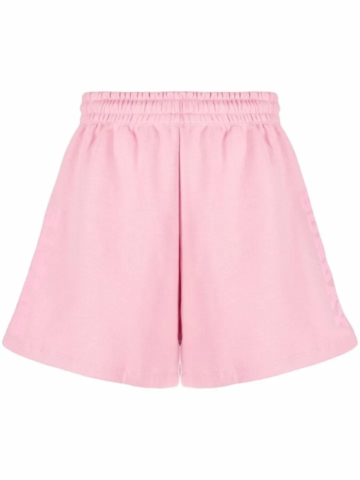Organic Cotton Embroidered-Logo Shorts
