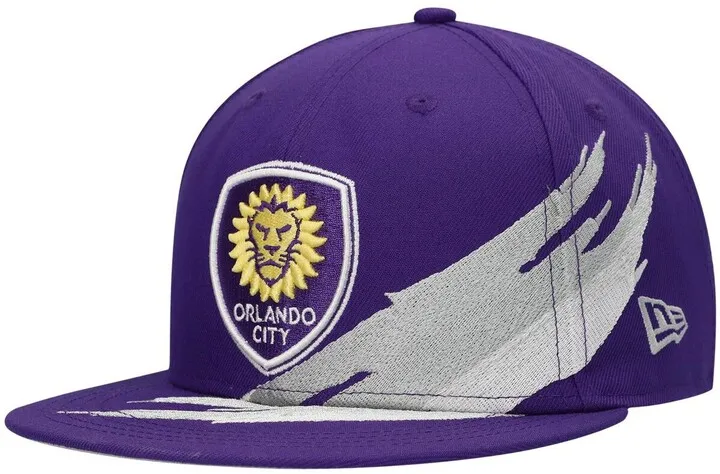Men's Purple Orlando City Sc Brush 9FIFTY Snapback Hat