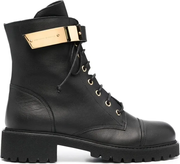 Lace-Up Combat Boots