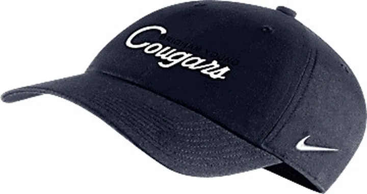 BYU Campus 365 Nike Unisex College Adjustable Hat in Blue