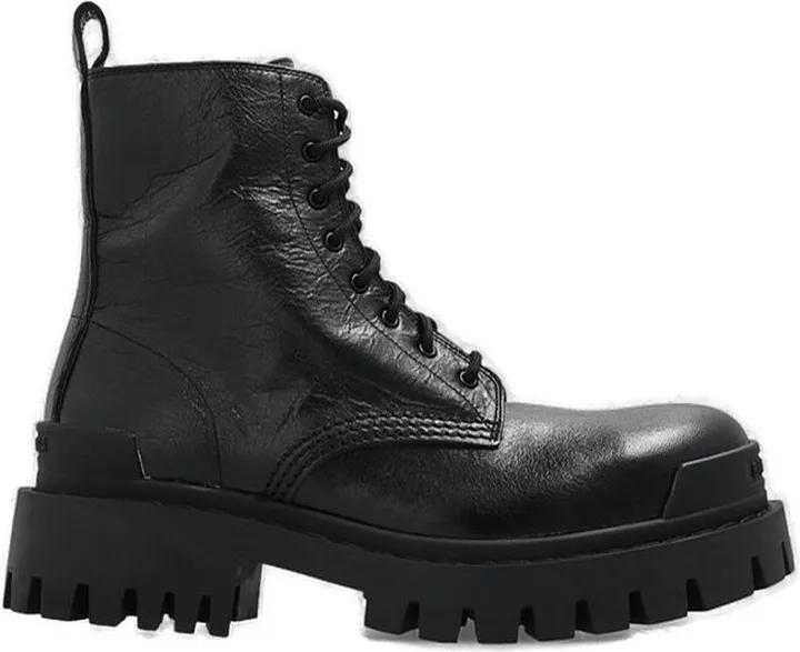 Balenciaga Strike Lace-Up Boots