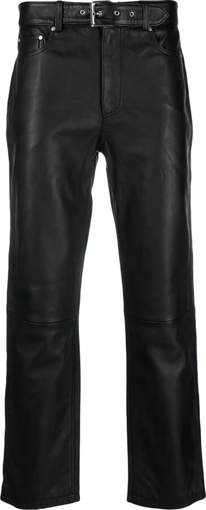 Belted Straight-Leg Trousers
