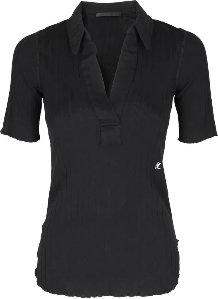 Helmut Lang Retro Ribbed Polo Shirt