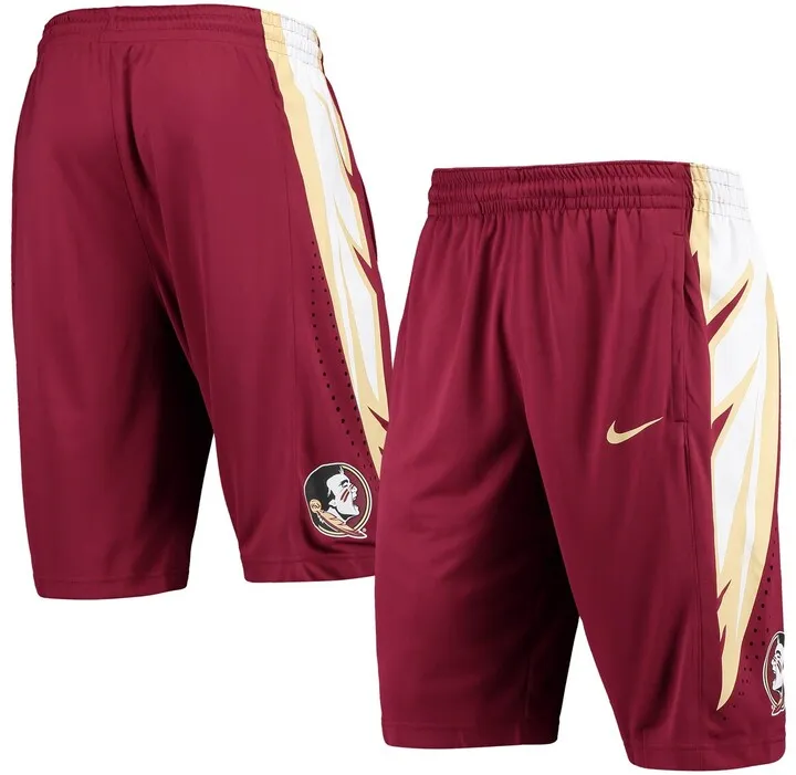 Nike Men's Garnet Florida State Seminoles Replica Team Basketball Shorts
