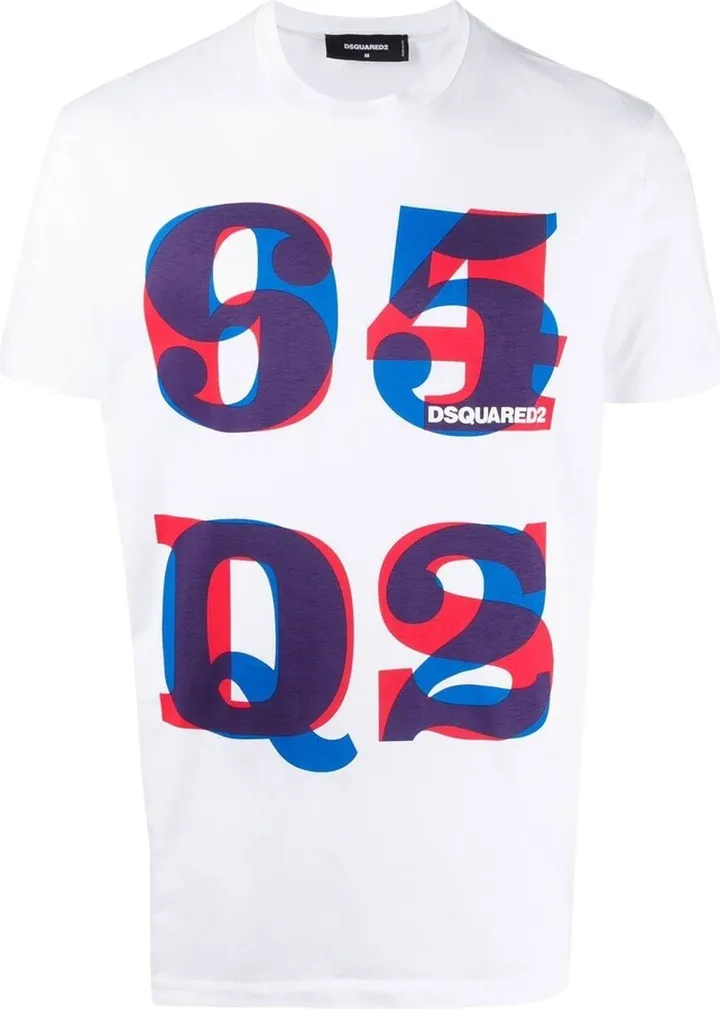 graphic-print logo T-shirt