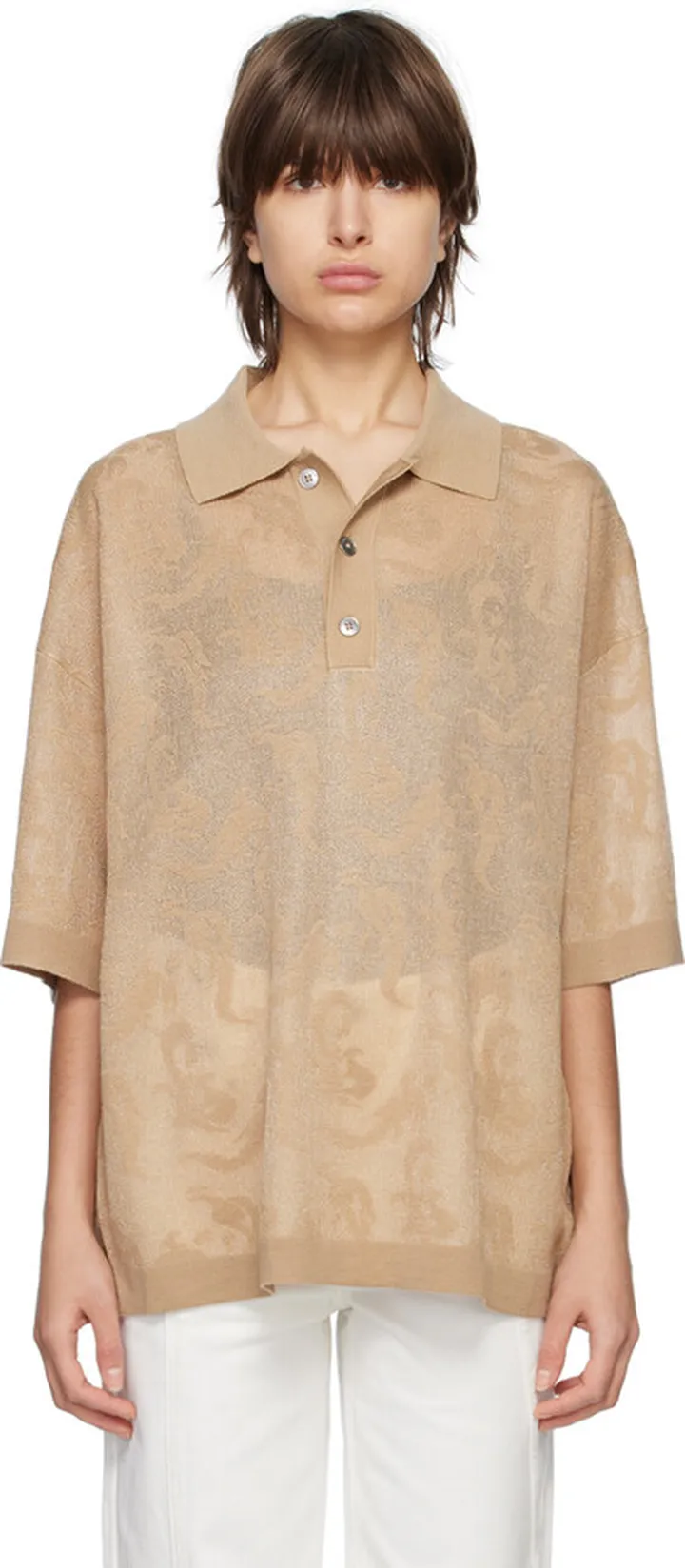 Feng Chen Wang Khaki Phoenix Polo